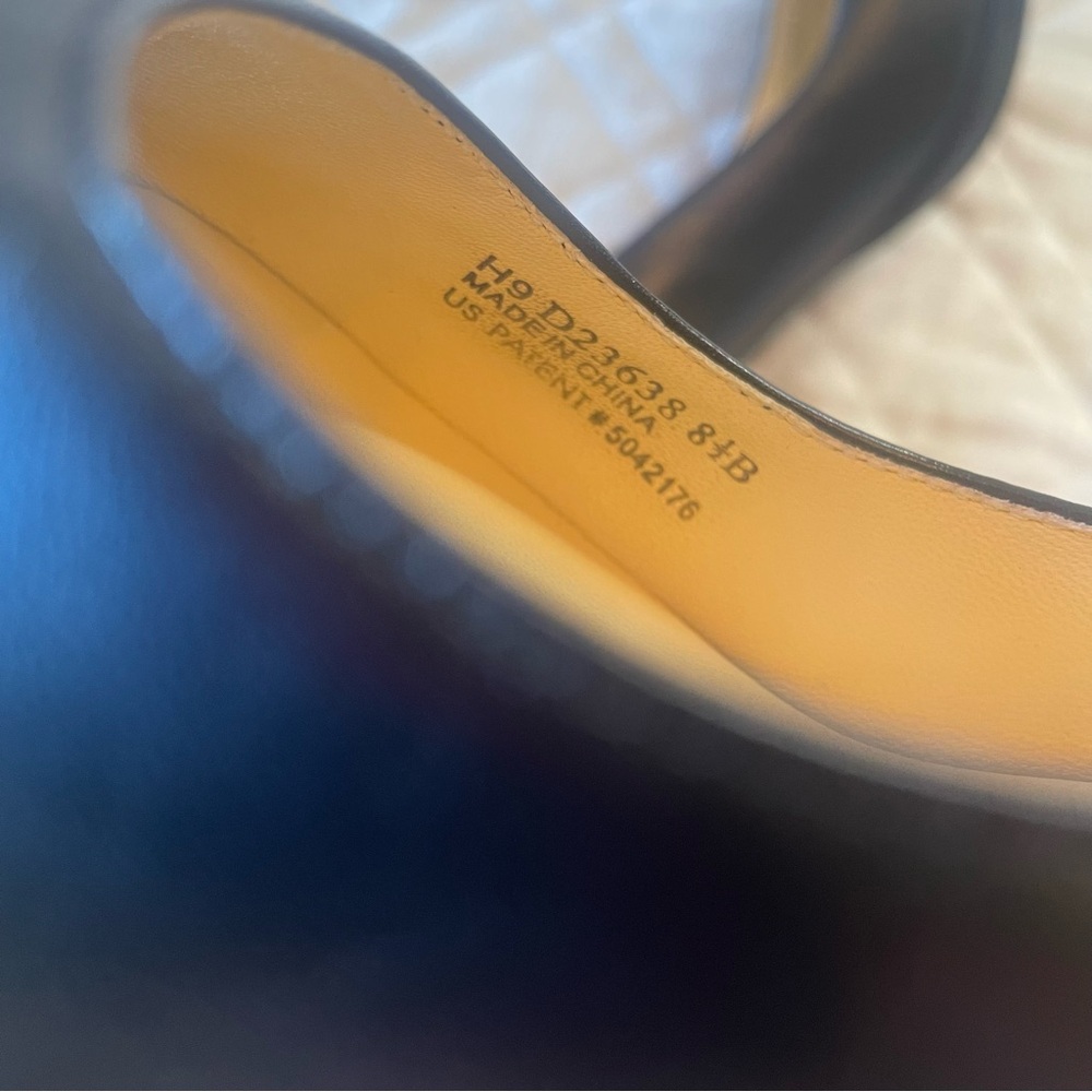 Cole Haan Nike Air Peep Toe Pump Heels Black 8.5B - Picture 5 of 13